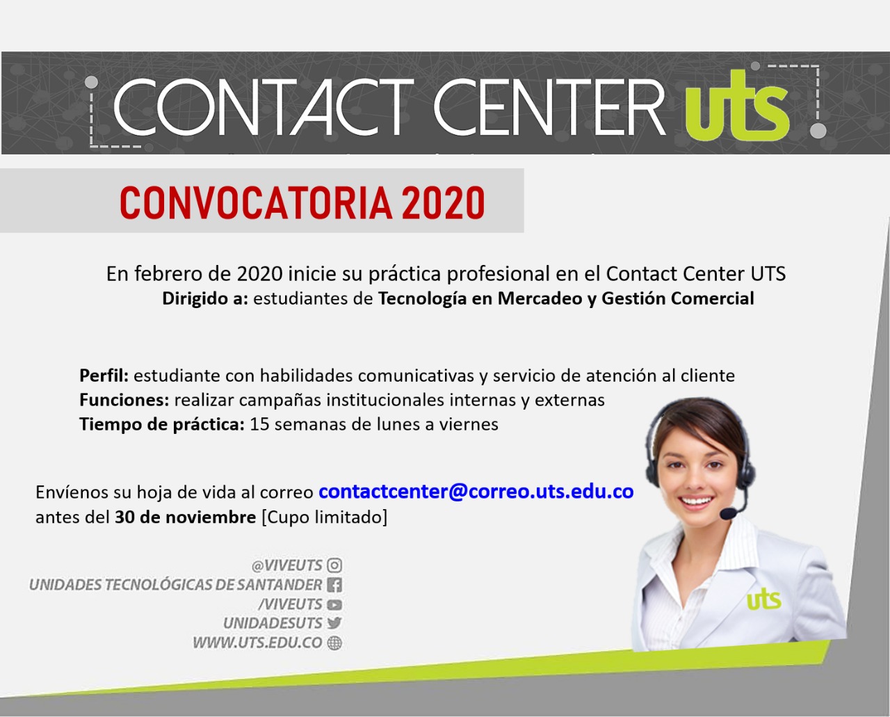 Convocatoria Contac Center