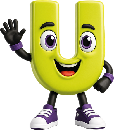 La U, mascota de la UTS, saluda con la mano